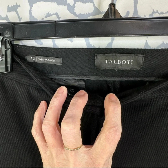 Talbots Skinny Ankle Black Stretch Pants size 12 - Picture 5 of 6